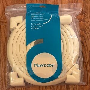 Meerbaby Cream Edge and Corner Cushion Set